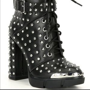 Rhiannen Studded Chunky Lug Sole Booties